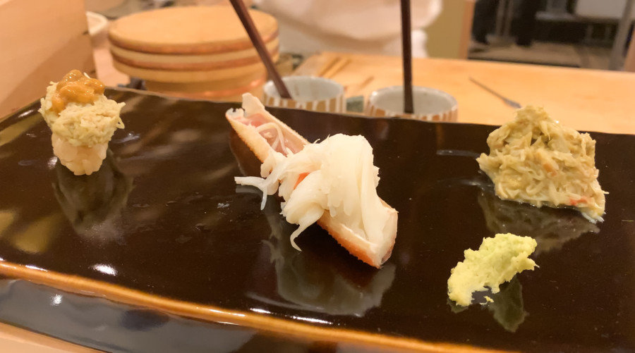 松葉ガニのスペシャリテ - 後楽寿司 やす秀 四ツ谷