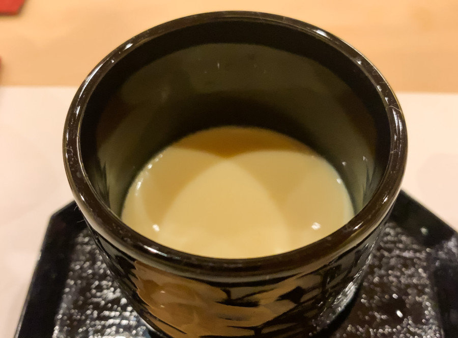 コノワタの茶碗蒸し - 後楽寿司 やす秀 四ツ谷